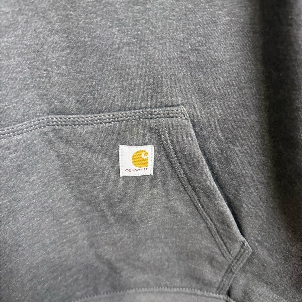 Carhartt Rain‎ Defender Hoodie Men L Gray Relaxed Fit Water Resistant NWT - Picture 5 of 6
